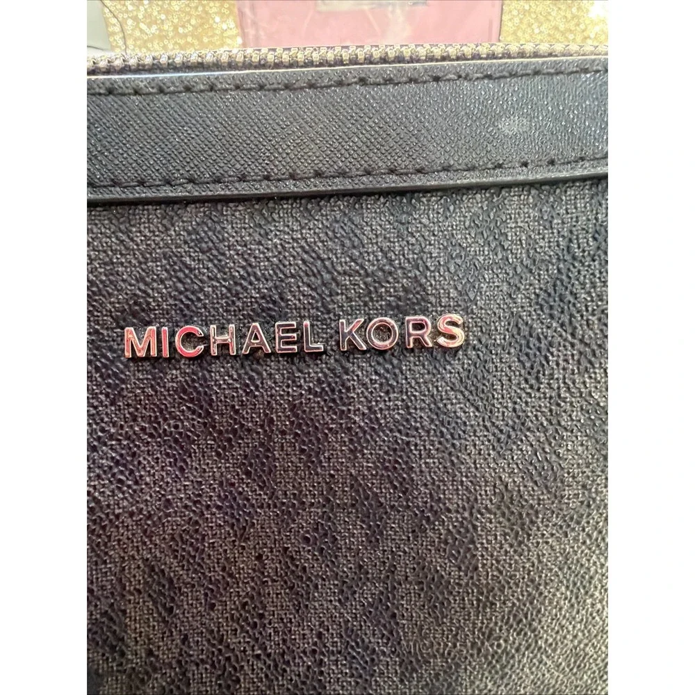 Michael Kors Jet Set Item East West Shoulder Crossbody Bag‎ MK Black/Silver